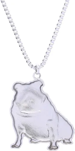 Vista 8 de Luckeyui Collar de bulldog inglés, regalo para mujeres amantes de los perros, colgante novedoso que se puede utilizar como llavero, Metal Resina