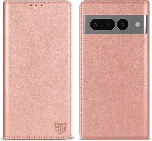 Vista 34 de ZZXX - Funda tipo cartera para Google Pixel 7, magnética fuerte de 6.3 Negro