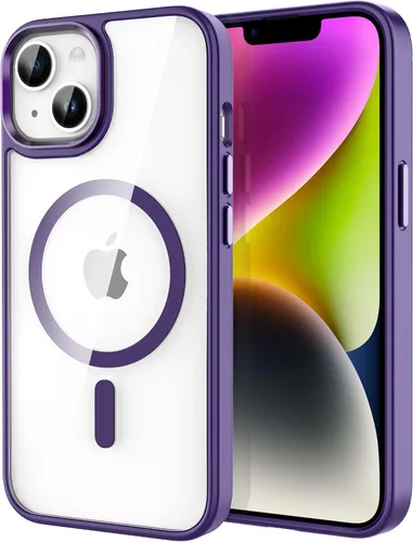 Vista 36 de CACOE Funda magnética para iPhone 12 y iPhone 12 Pro de 6.1 pulgadas - Compatible con MagSafe y soporte magnético para teléfono en el automóvil,