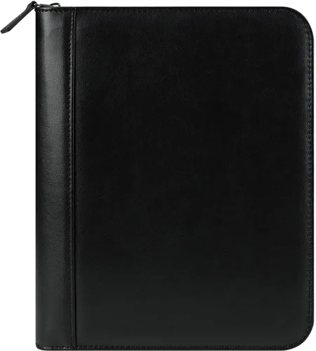 Vista 5 de FranklinCovey - Carpeta con anillas FC Signature para planificadores FranklinCovey De cuero - Carpeta con cremallera (compacta, negra)