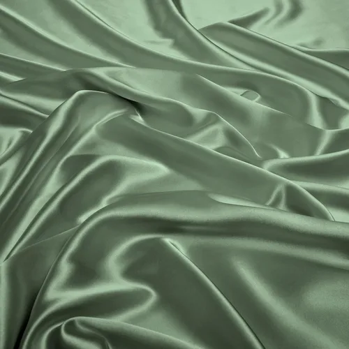 Vista 8 de Entisn Juego de sábanas de satén sedoso de 5 piezas, juego de sábanas de satén tamaño Queen, juego de ropa de cama de lujo verde salvia