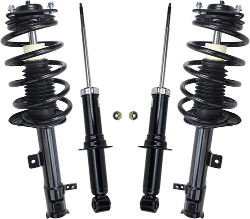 Vista 39 de Detroit Axle - Puntales y Amortiguadores para Chevy Traverse Buick Enclave GMC Acadia Saturn Outlook 2007-2012, 2 puntales delanteros con resorte