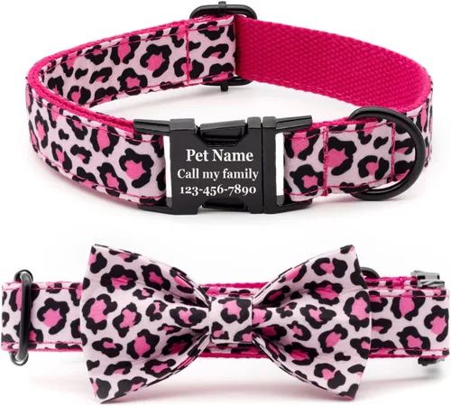 Vista 5 de Collar de perro personalizado grabado con láser