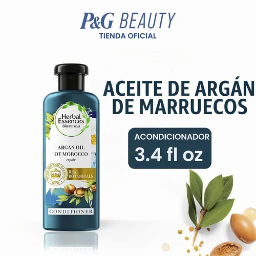 Vista 3 de Herbal Essences Acondicionador reparador de aceite de argán de Marruecos, 3.38 onzas líquidas, 3.38 onzas
