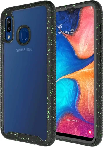 Vista 3 de Funda protectora transparente de cuerpo completo resistente con protector de pantalla integrado a prueba de golpes, diseñada para Samsung Galaxy A30