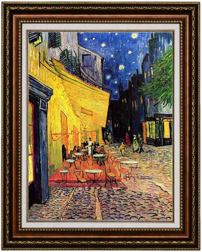 Vista 36 de ELITEAART- La noche estrellada por Vincent Van Gogh, pintura al óleo, reproducción de pintura al óleo, impresión en lienzo giclée, tamaño marcado
