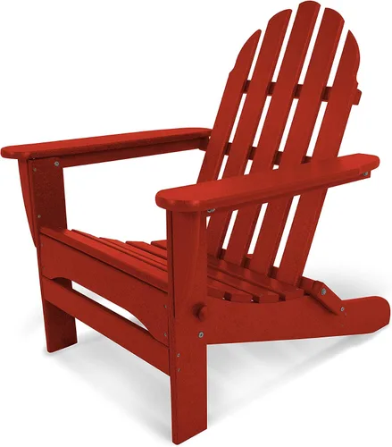 Vista 11 de POLYWOOD AD5030AR Silla Adirondack plegable clásica, Altura: 35.00" - Ancho: 29" - Profundidad: 35.00", Aruba