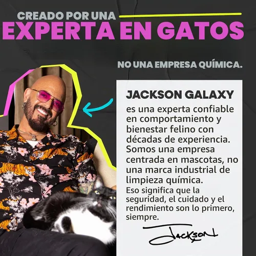 Vista 7 de Jackson Galaxy EX Eliminador de manchas y olores, removedor de orina