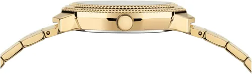 Vista 2 de Versus Versace Paradise Cove Collection Reloj de lujo para mujer con una pulsera de oro con una caja de oro amarillo IP y esfera negra, Oro, Cala