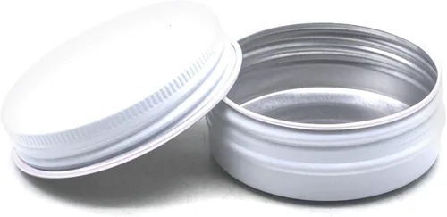 Vista 74 de Othmro Latas redondas de metal de 8.3 onzas, latas de aluminio, contenedores recargables de 8.5 fl oz, botellas de lata con tapa de tornillo