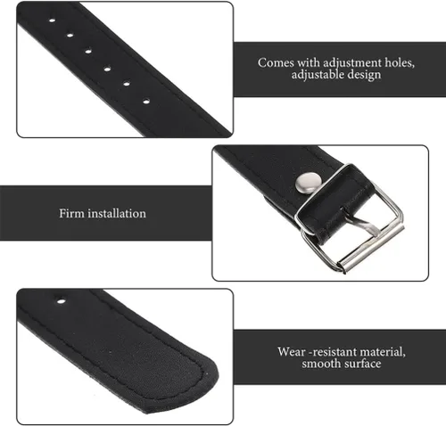 Vista 7 de Correas delanteras para bicicleta, 2 pares de correas de cesta de bicicleta, correas ajustables para cesta de bicicleta, correas delanteras