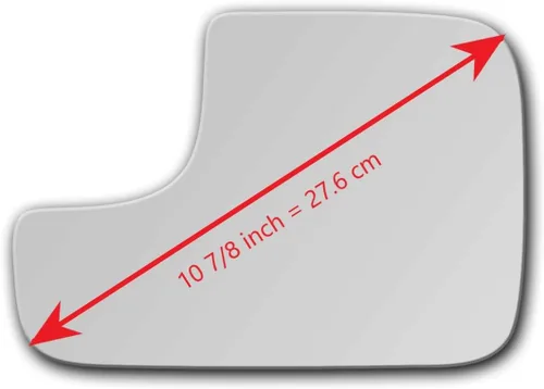 Vista 2 de Nuevo espejo de repuesto plano con adhesivo de tamaño completo para camioneta DODGE RAM 02-09, remolque, vista lateral del conductor, izquierda
