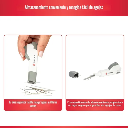 Vista 3 de SINGER Asistente de enhebrador de agujas - Enhebrador automático de agujas de coser a