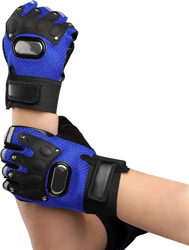 Vista 19 de IPENNY Guantes de entrenamiento unisex para hombre y mujer, guantes de ciclismo de medio dedo, transpirables, elásticos, guantes de ciclismo
