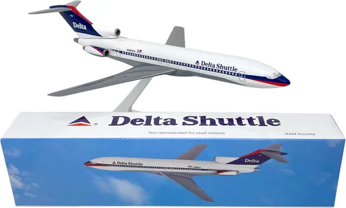 Vista 3 de Delta Shuttle (97-00) 727-200 Escala 1:200 - Modelo de avión de plástico a presión - Réplica coleccionable de Delta Shuttle Airlines Aircraft Parte