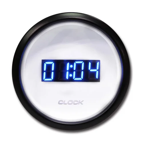 Vista 10 de MOTOR METER RACING Serie MGS 52mm 2-1/16" Medidor de Reloj Eléctrico 0~12 Horas Formato Dial Negro LED Blanco Retroiluminado Impermeable 0~12 Hour