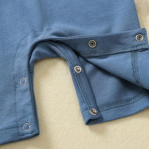 Vista 4 de Baby Boys Sleeveless Romper,Newborn Tank Top Summer Clothes Short Jumpsuit Gris azulado