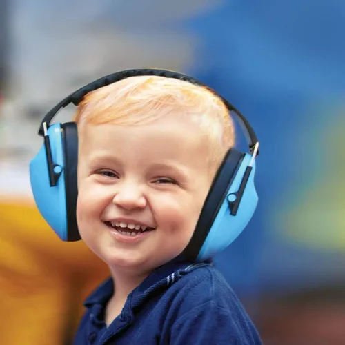 Vista 2 de Walker's Low Profile Lightweight Padded Headband Adjustable Folding Noise-Reducing Hearing Protection Earmuffs