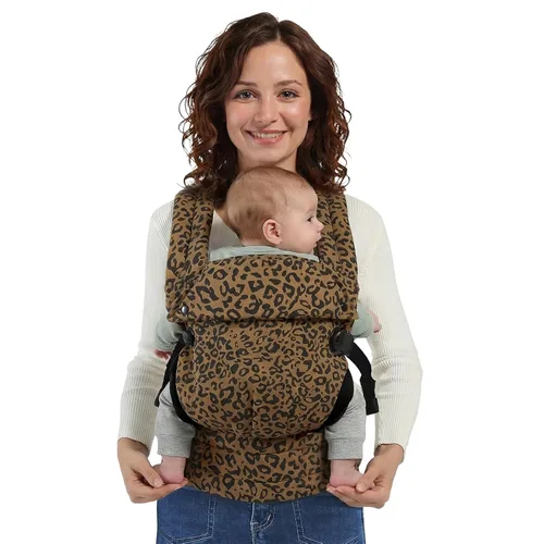 Vista 11 de MISSWISDOM Portabebés para recién nacidos a niños pequeños, portabebés ajustable, portabebés, portabebés canguro con correas de hombro anchas, beige