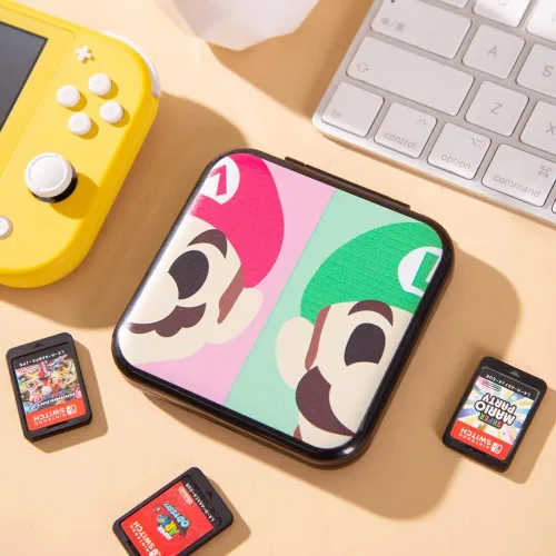 Vista 7 de PERFECTSIGHT Game Card Case for Nintendo Switch Switch Lite Switch OLED, Cute 12 Game Holder Cartridge Case for Game Cards and 12 SD Cards, Kawaii