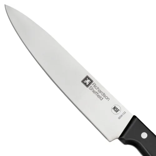 Vista 3 de Richardson Sheffield FN698 Cuchillo de chef profesional universal de 8 pulgadas, acero inoxidable, aprobado por NSF