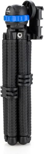 Vista 2 de Benro Kit de trípode flexible de cinco patas flexible con soporte para teléfono inteligente y cabeza esférica, soporte envolvente para cámaras