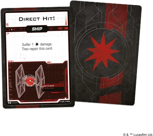 Vista 3 de Star Wars X-Wing 2ª edición Juego de miniatura de primera orden Baraja de daños Juego de estrategia para adultos y adolescentes A partir de 14