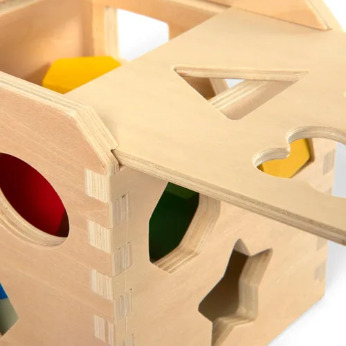 Vista 8 de Melissa & Doug Cubos de formas de Clasificación Clásico Juguete de Madera, Juguete de Desarrollo, Forma Fácil de Agarre, Construcción de Madera