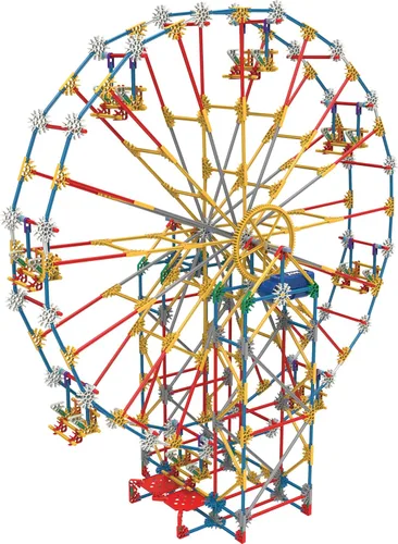 Vista 4 de K'Nex Set para construir de parque de atracción 3 en 1 con motor, 744 piezas