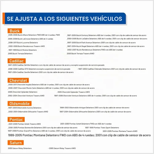 Vista 4 de PAROD Par 513121 Conjunto de cojinete de cubo de rueda delantera compatible con Cadillac DTS Eldorado Seville, Chevy Impala Monte Carlo, Buick