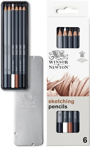 Vista 24 de Winsor & Newton Studio Collection - Lápices de grafito, juego de 5