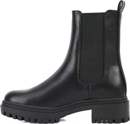 Vista 3 de Botas altas de moda hasta el tobillo grueso con plataforma a media pantorrilla para mujer (WANTED1)