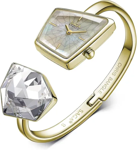 Vista 6 de SAGA Womens Bangle Crystal Collection Inspired Design Watch