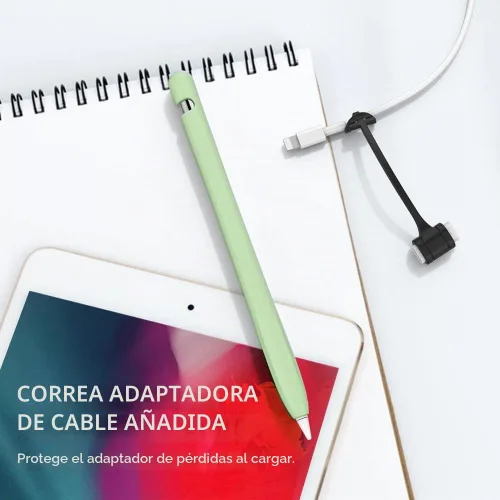 Vista 5 de AHASTYLE - Funda de silicona para Apple Pencil de 1ª generación Verde aguacate
