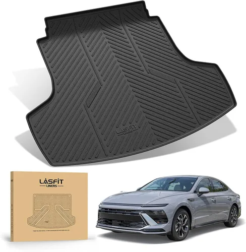 Vista 9 de LASFIT Alfombrillas para automóvil, para todo tipo de clima, elastómero termoplástico personalizable, accesorios para piso y carga de maletero