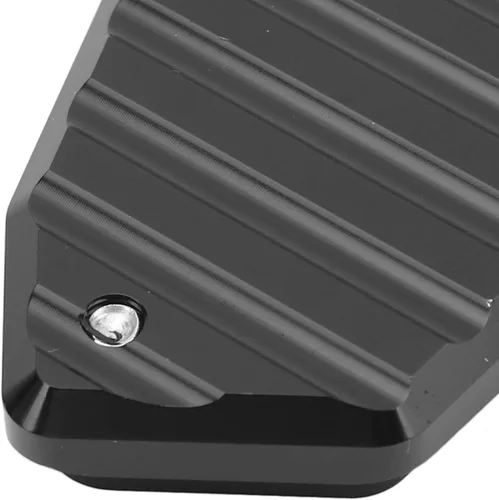 Vista 8 de Extensor de pata de cabra de motocicleta, almohadilla de extensión de soporte lateral para pie, placa de soporte de aleación de aluminio