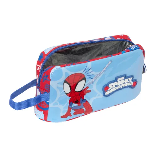 Vista 5 de Portameriendas Térmico Spider-Man Rescue Azul Rojo 21,5 x 12 x 6,5 cm