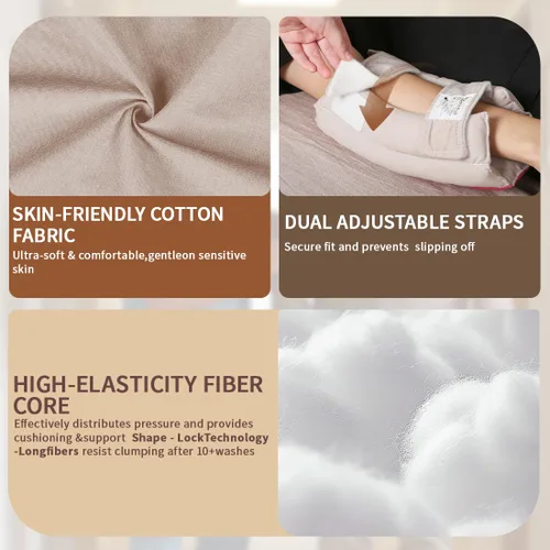 Vista 2 de EZ Assistive Coderas para pacientes postrados en cama y cuidado de ancianos, protectores de codo suaves para prevenir úlceras por presión