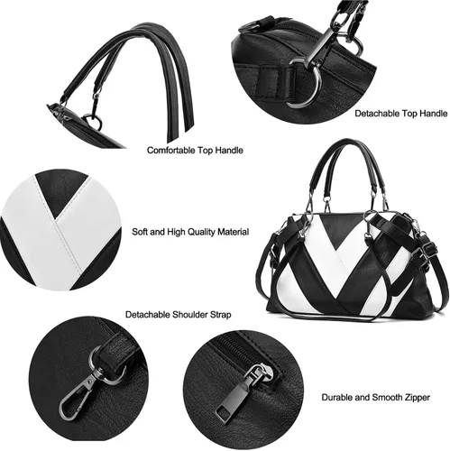 Vista 5 de Bolso de mano para mujer, bolso cruzado con asa superior, bolso tipo cartera