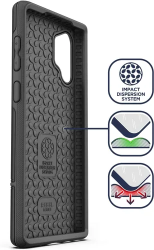 Vista 6 de ENCASED Funda protectora resistente para Galaxy Note 10 Plus (2019 Rebel Armor) Cubierta resistente de cuerpo completo de grado militar