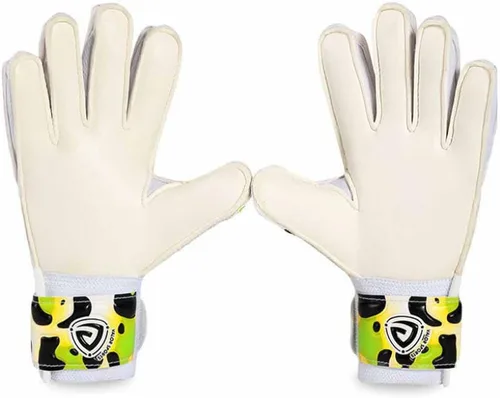 Vista 8 de Guantes de portero de fútbol para niños y jóvenes con protección profesional de los dedos, agarre fuerte, látex natural de 0.118 in