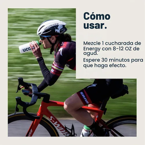 Vista 2 de UCAN Energy Drink Mix Sin sabor Entrenamiento premedio Bolsa de 28 porciones