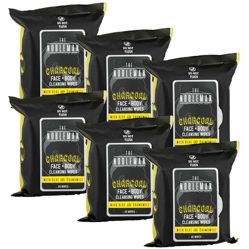Vista 10 de Toallitas limpiadoras activas/limpiadoras/energizantes para hombre + cuerpo - Paquete de 3 (90 unidades)