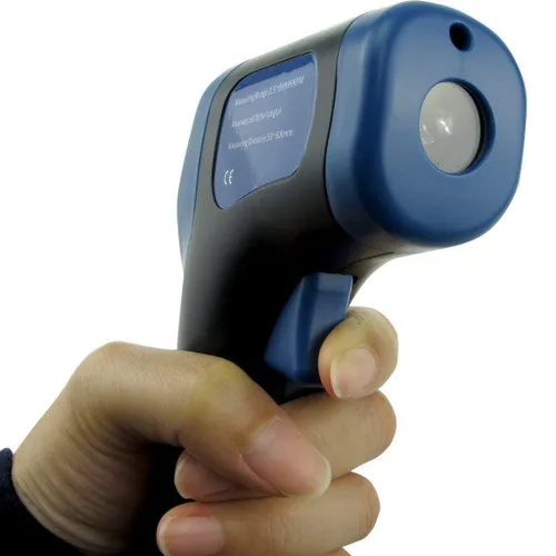Vista 3 de Tacómetro láser digital de mano Medidor de RPM sin contacto Pistola medidora de velocidad del motor Rango de medición: 2.5-99999RPM
