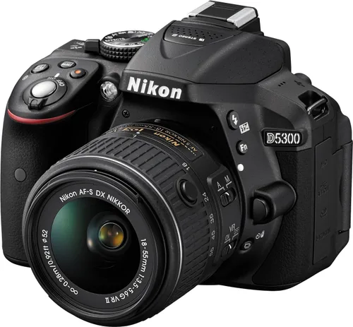 Vista 10 de Nikon D5300 24.2 MP CMOS Cámara Digital SLR con Wi-Fi Integrado y GPS Solo Cuerpo (Roja)