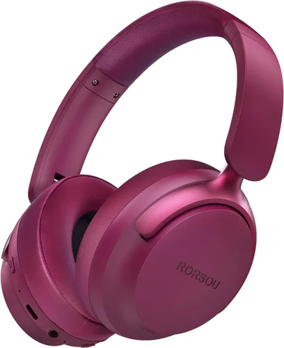Vista 9 de B8 - Audífonos Bluetooth supraaurales, 6 modos de música EQ y 50 horas de reproducción, graves profundos, inalámbricos, con micrófono, plegables