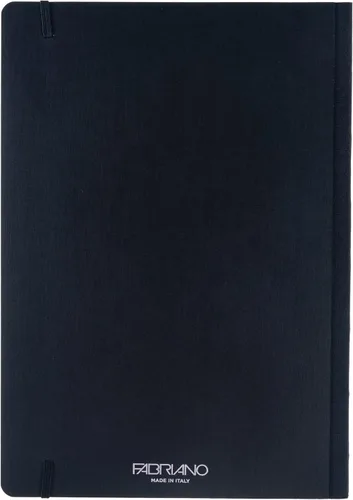 Vista 8 de Fabriano Ecoqua Plus Cuaderno encuadernado en tela, 8.3 x 11.7 pulgadas, A4, forrado, negro