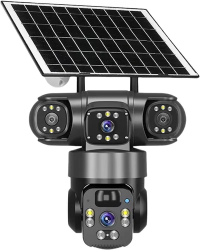 Vista 8 de Cámara de seguridad al aire libre solar WiFi de tres lentes de UK