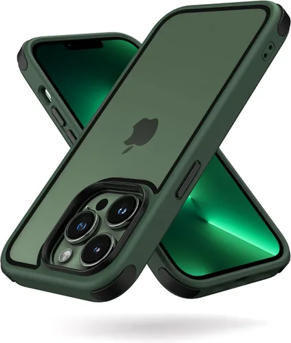 Vista 14 de Mobnano Funda transparente para iPhone 11, con protección multicolor a prueba de golpes, no amarillenta, anti arañazos, parte trasera