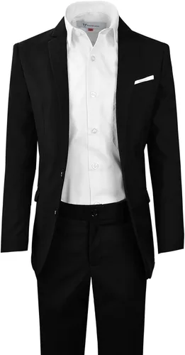 Vista 4 de Black n Bianco Signature - Traje completo para niño, ajustado